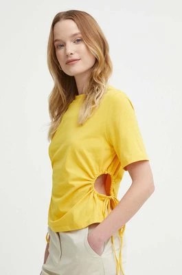 Zdjęcie produktu Sisley t-shirt damski kolor żółty