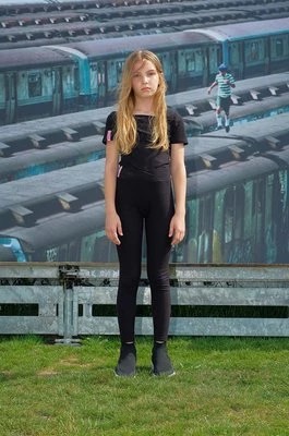 Zdjęcie produktu Sisley t-shirt dziecięcy kolor czarny