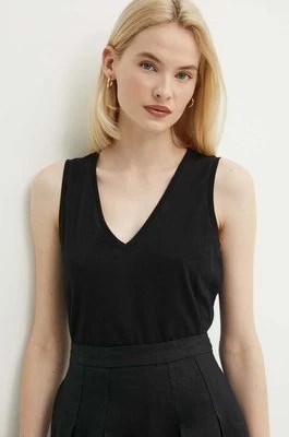Zdjęcie produktu Sisley top bawełniany kolor czarny