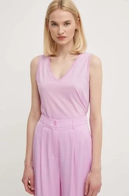 Zdjęcie produktu Sisley top bawełniany kolor różowy