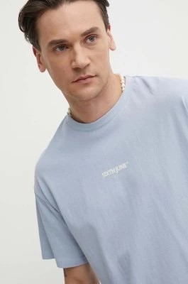 Zdjęcie produktu Sixth June t-shirt bawełniany męski kolor niebieski z nadrukiem