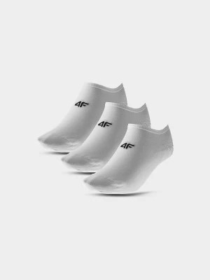 Zdjęcie produktu Skarpetki casual stopki (3-pack) męskie - białe 4F