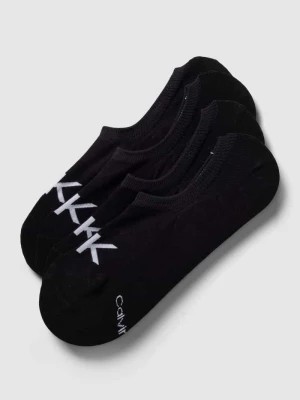 Zdjęcie produktu Skarpetki stopki z detalami z logo w zestawie 4 szt. CK Calvin Klein