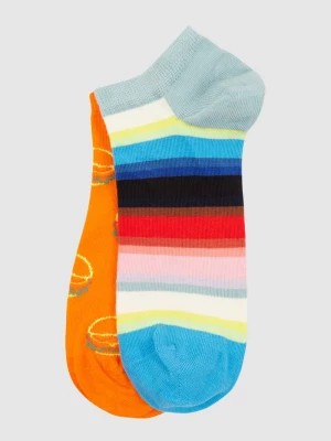 Zdjęcie produktu Skarpetki stopki ze wzorem na całej powierzchni w zestawie 2 szt. Happy Socks