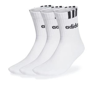 Zdjęcie produktu Skarpety adidas Sportswear 3-Stripes Linear Half-Crew Cushioned Socks 3Pairs HT3437 - białe
