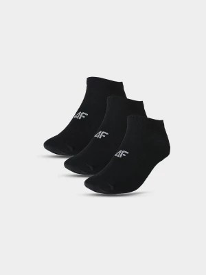 Zdjęcie produktu Skarpety casual przed kostkę (3-pack) damskie - czarne 4F