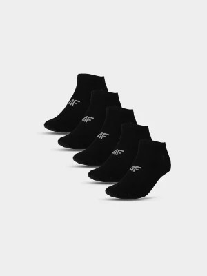 Zdjęcie produktu Skarpety casual przed kostkę (5-pack) damskie - czarne 4F