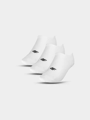 Zdjęcie produktu Skarpety casual stopki (3-pack) damskie - białe 4F