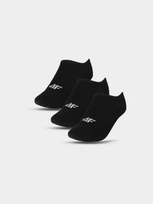 Zdjęcie produktu Skarpety casual stopki (3-pack) damskie - czarne 4F