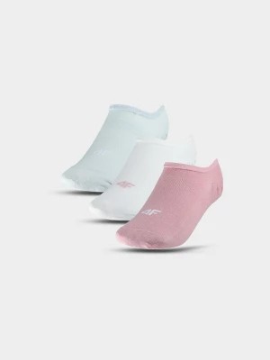 Zdjęcie produktu Skarpety casual stopki (3-pack) damskie - multikolor 4F