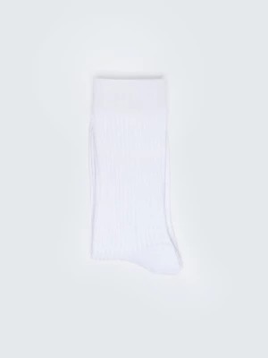 Zdjęcie produktu Skarpety damskie długie białe Makara 100 BIG STAR
