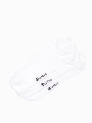 Zdjęcie produktu Skarpety męskie stopki 3-pak - białe V4 OM-SOSS-0102
 -                                    one size