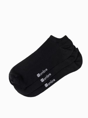 Zdjęcie produktu Skarpety męskie stopki 3-pak - czarne V2 OM-SOSS-0102
 -                                    one size