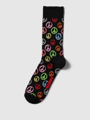 Zdjęcie produktu Skarpety ze wzorem na całej powierzchni model ‘Peace’ Happy Socks