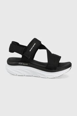 Zdjęcie produktu Skechers sandały damskie kolor czarny na platformie