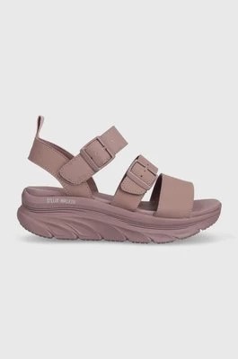 Zdjęcie produktu Skechers sandały RELAXED FIT damskie kolor różowy na platformie