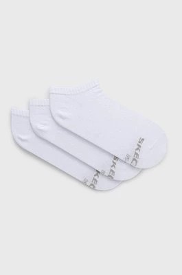 Zdjęcie produktu Skechers skarpetki (3-pack) damskie kolor biały