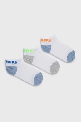 Zdjęcie produktu Skechers skarpetki dziecięce (3-pack) kolor biały