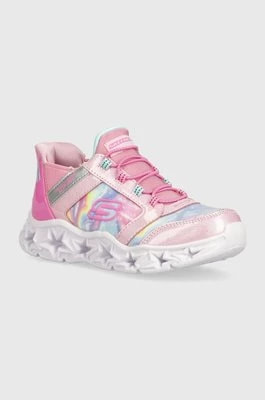 Zdjęcie produktu Skechers sneakersy dziecięce GALAXY LIGHTS TIE DYE TAKEOFF kolor różowy