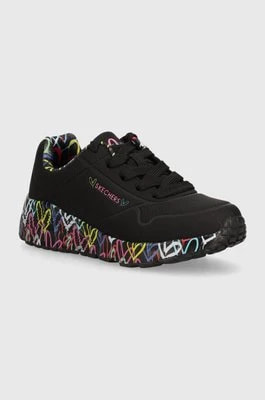 Zdjęcie produktu Skechers sneakersy dziecięce UNO LITE LOVELY LUV kolor czarny 314976L/BKMT