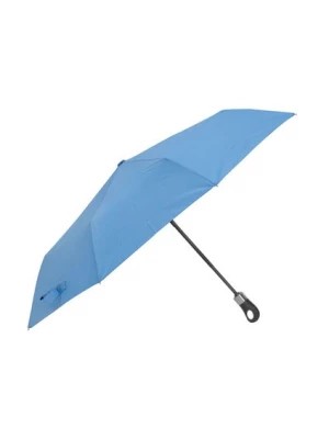 Zdjęcie produktu Składany parasol damski w kolorze niebieskim OCHNIK