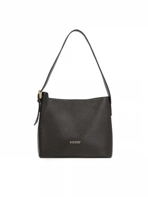 Zdjęcie produktu Skórzana czarna torebka w minimalistyczny stylu Kazar