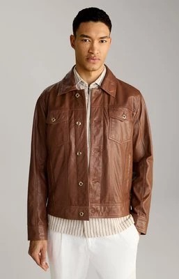 Zdjęcie produktu Skórzana kurtka Jean w brązowym kolorze Joop