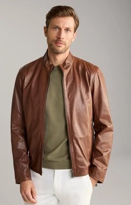 Zdjęcie produktu Skórzana kurtka Lif w brązowym kolorze Joop