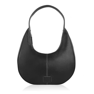 Zdjęcie produktu Skórzana torebka damska na ramię włoska czarna Merg