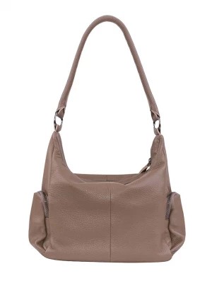 Zdjęcie produktu FREDs BRUDER Skórzany shopper bag "Honey Up" w kolorze jasnobrązowym - 40 x 30 x 15 cm rozmiar: onesize