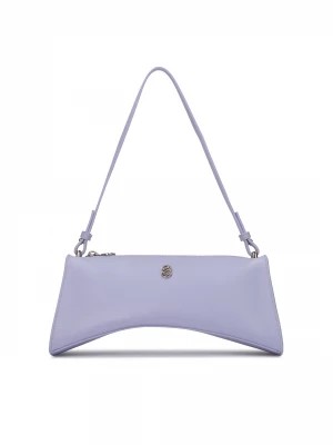 Zdjęcie produktu Skórzana torebka na ramię w liliowym kolorze Kazar