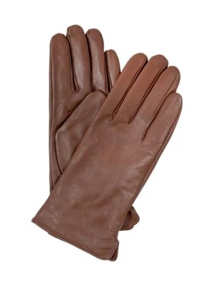 Zdjęcie produktu Skórzane brązowe rękawiczki damskie OCHNIK