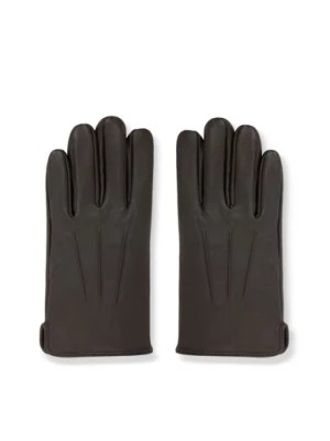 Zdjęcie produktu Skórzane brązowe rękawiczki męskie PPLM9-RX-001-A Pako Lorente