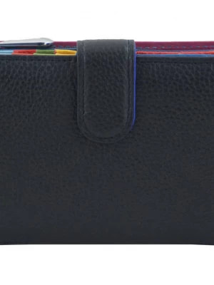 Zdjęcie produktu Skórzane portfele z ochroną kart RFID - Czarne Merg