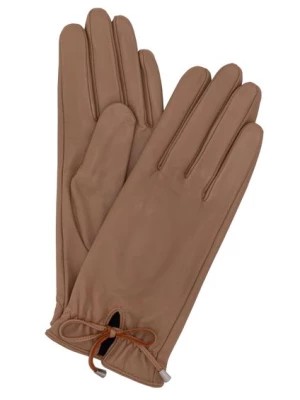 Zdjęcie produktu Skórzane rękawiczki damskie z wiązaniem OCHNIK