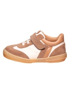 Zdjęcie produktu POM POM Skórzane sneakersy w kolorze jasnobrązowo-białym rozmiar: 32