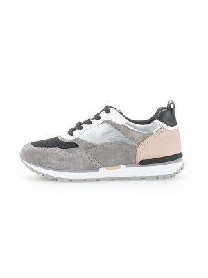 Zdjęcie produktu Gabor Skórzane sneakersy w kolorze szaro-jasnoróżowym rozmiar: 40,5