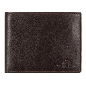 Zdjęcie produktu Skórzany portfel męski mieszczący dowód rejestracyjny brązowy Wittchen