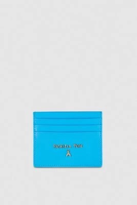 Zdjęcie produktu Skórzany portfel na karty kredytowe z gładkiej skóry PATRIZIA PEPE