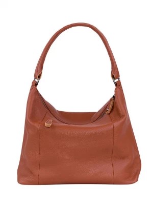 Zdjęcie produktu FREDs BRUDER Skórzany shopper bag "Dignity" w kolorze jasnobrązowym - 41 x 30 x 14 cm rozmiar: onesize