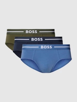 Zdjęcie produktu Slipy z elastycznym pasem z logo w zestawie 3 szt. Boss