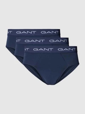 Zdjęcie produktu Slipy z elastycznym paskiem z logo w zestawie 3 szt. Gant