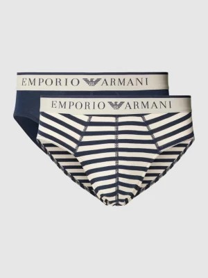 Zdjęcie produktu Slipy z pasem z logo w zestawie 2 szt. Emporio Armani