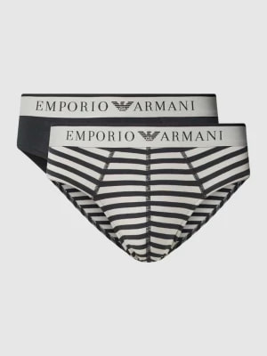 Zdjęcie produktu Slipy z pasem z logo w zestawie 2 szt. Emporio Armani