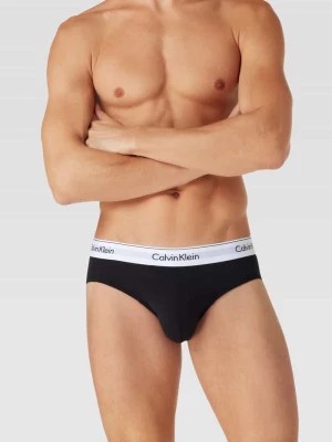 Zdjęcie produktu Slipy z paskiem z logo w zestawie 3 szt. model ‘HIP BRIEF’ Calvin Klein Underwear