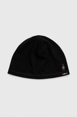 Zdjęcie produktu Smartwool czapka Merino kolor czarny z cienkiej dzianiny wełniana