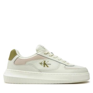 Zdjęcie produktu Sneakersy Calvin Klein Jeans Chunky Cupsole Mix In Met YM0YM00896 Bright White/Icicle/Dusty Olive 0K7