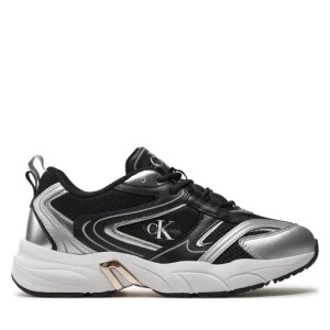 Zdjęcie produktu Sneakersy Calvin Klein Jeans Retro Tennis Low Lace Mh Ml Mr YW0YW01381 Black/Silver 0GN