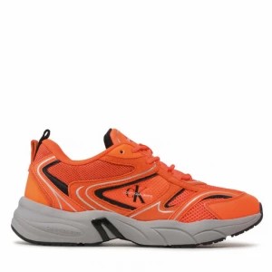Zdjęcie produktu Sneakersy Calvin Klein Jeans Retro Tennis Su-Mesh YM0YM00589 Shocking Orange/Formal Grey S07
