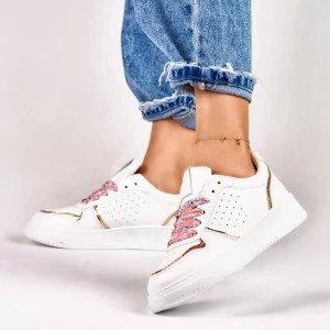 Zdjęcie produktu Sneakersy damskie z wymiennymi ozdobnymi sznurówkami Merg